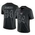 Kooe TB.Buccaneers #94 Calijah Kancey Player Black Reflective Limited Home Game Stitched Jerseys
