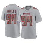 Kooe TB.Buccaneers #94 Calijah Kancey Player Gray Atmosphere Fashion Home Game Stitched Jerseys