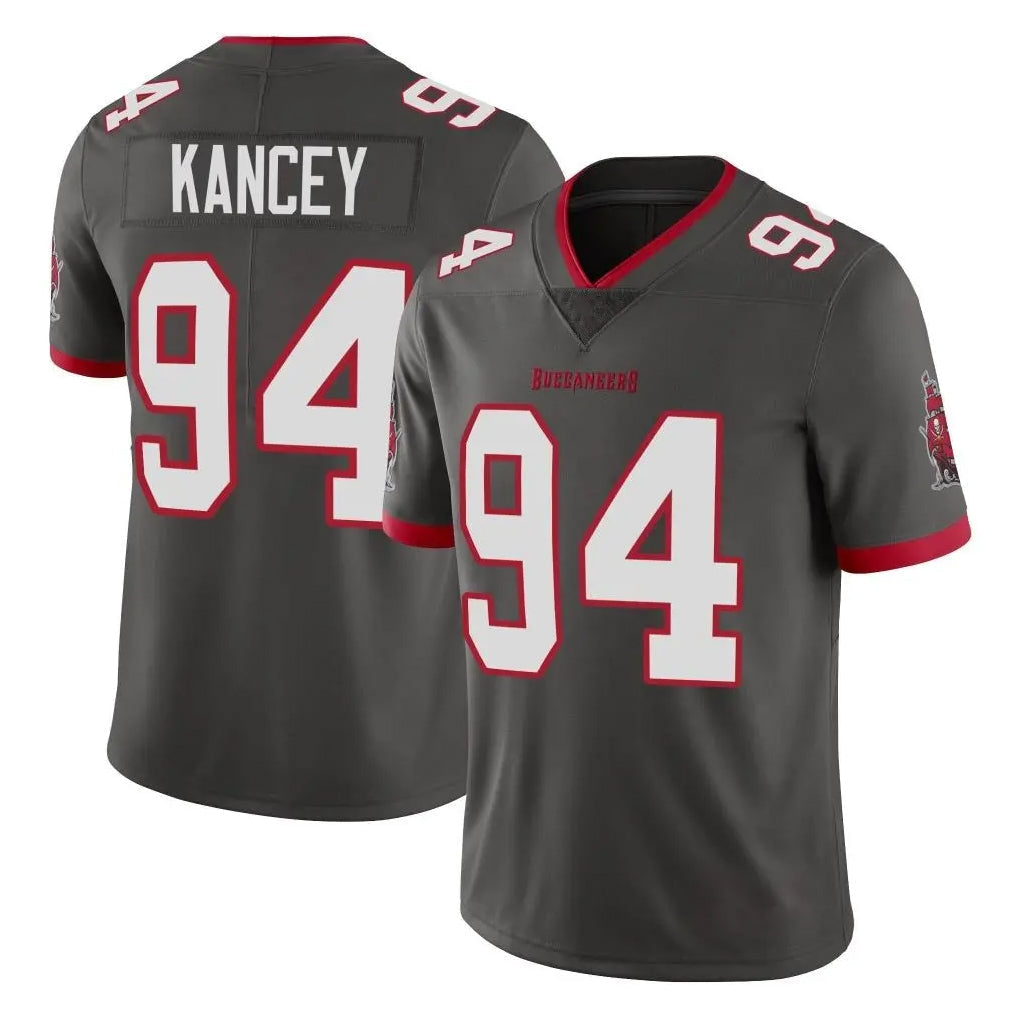 Kooe TB.Buccaneers #94 Calijah Kancey Player Pewter Limited Alternate Vapor Home Game Stitched Jerseys
