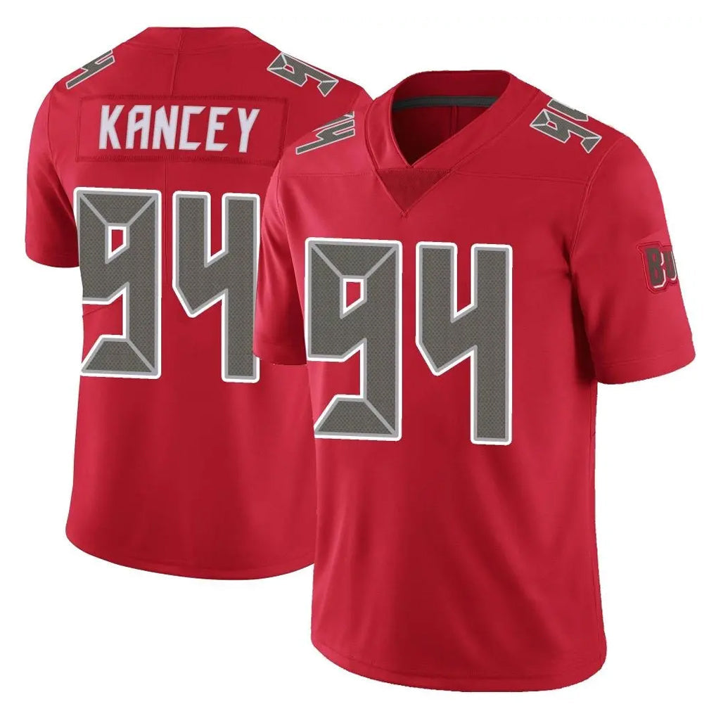 Kooe TB.Buccaneers #94 Calijah Kancey Player Red Limited Color Rush Home Game Stitched Jerseys