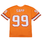 Kooe TB.Buccaneers #99 Warren Sapp Mitchell & Ness Orange 1995 Legacy Replica Jersey Stitched Puhic