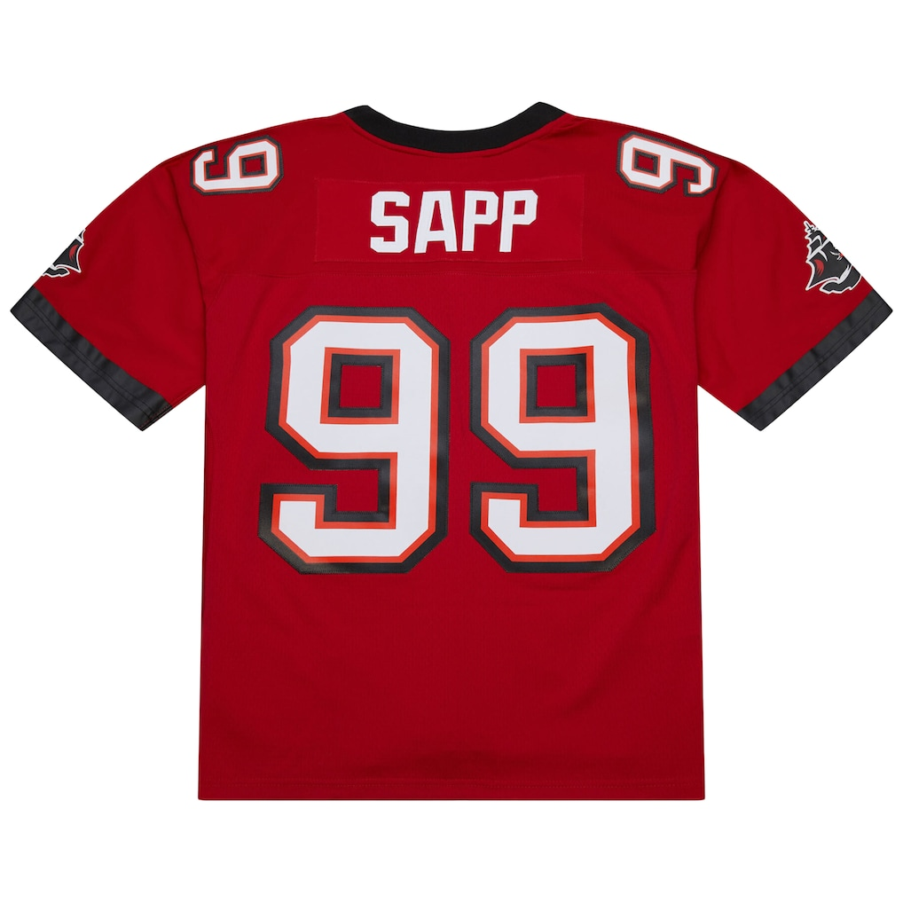Kooe TB.Buccaneers #99 Warren Sapp Mitchell & Ness Red 2002 Legacy Replica Jersey Stitched Puhic Game Jerseys