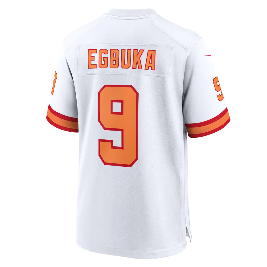 Kooe TB.Buccaneers #9 Emeka Egbuka Player White Home Game Stitched Jerseys