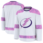 Kooe TB.Lightning White 2024 Hockey Fights Cancer Practice Jerseys