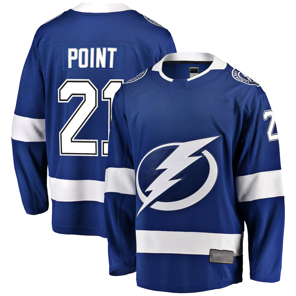 Kooe TB.Lightning #21 Brayden Point Blue Breakaway Jerseys