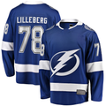 Kooe TB.Lightning #78 Emil Lilleberg Blue Home Premier Breakaway Player Jerseys