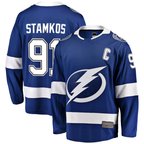 Kooe TB.Lightning #91 Steven Stamkos Blue Breakaway Player Jerseys