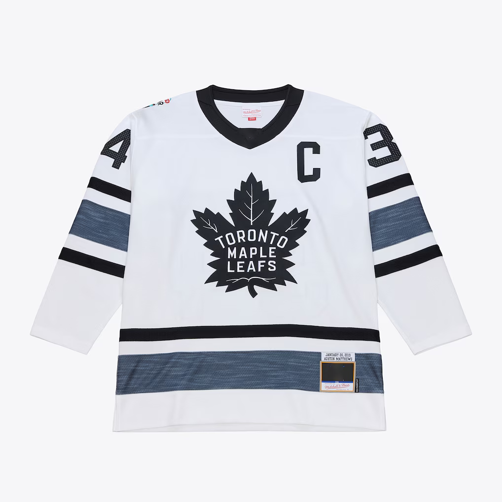 Kooe T.Maple Leafs Auston Matthews Mitchell & Ness White 2019 All-Star Game Power Play Jerseys