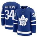 Kooe T.Maple Leafs #34 Auston Matthews Blue Home Premium Jerseys