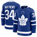 Kooe T.Maple Leafs #34 Auston Matthews Blue Home Premium Jerseys