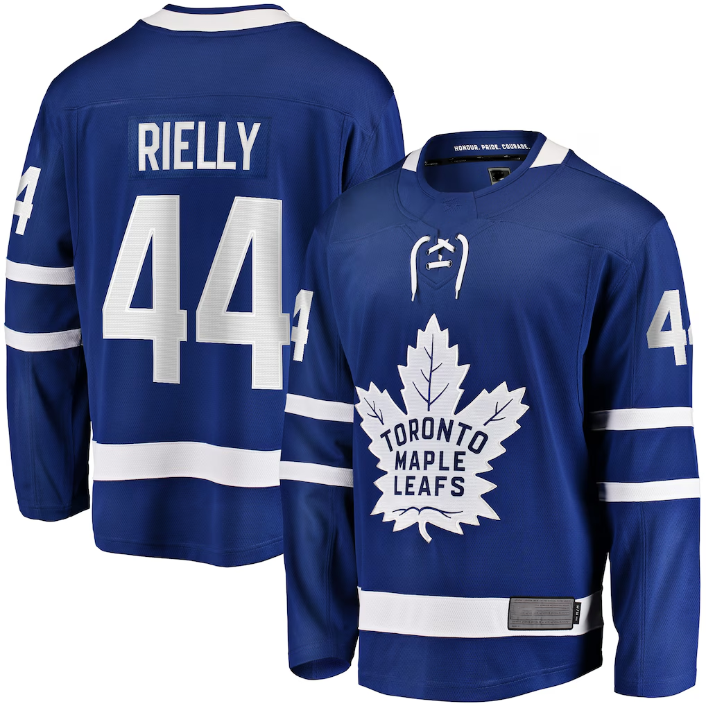Kooe T.Maple Leafs #44 Morgan Rielly Blue Home Breakaway Player Jerseys