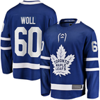 Kooe T.Maple Leafs #60 Joseph Woll Blue Home Premier Breakaway Player Jerseys