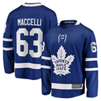 Kooe T.Maple Leafs #63 Matias Maccelli Blue Home Breakaway Jerseys