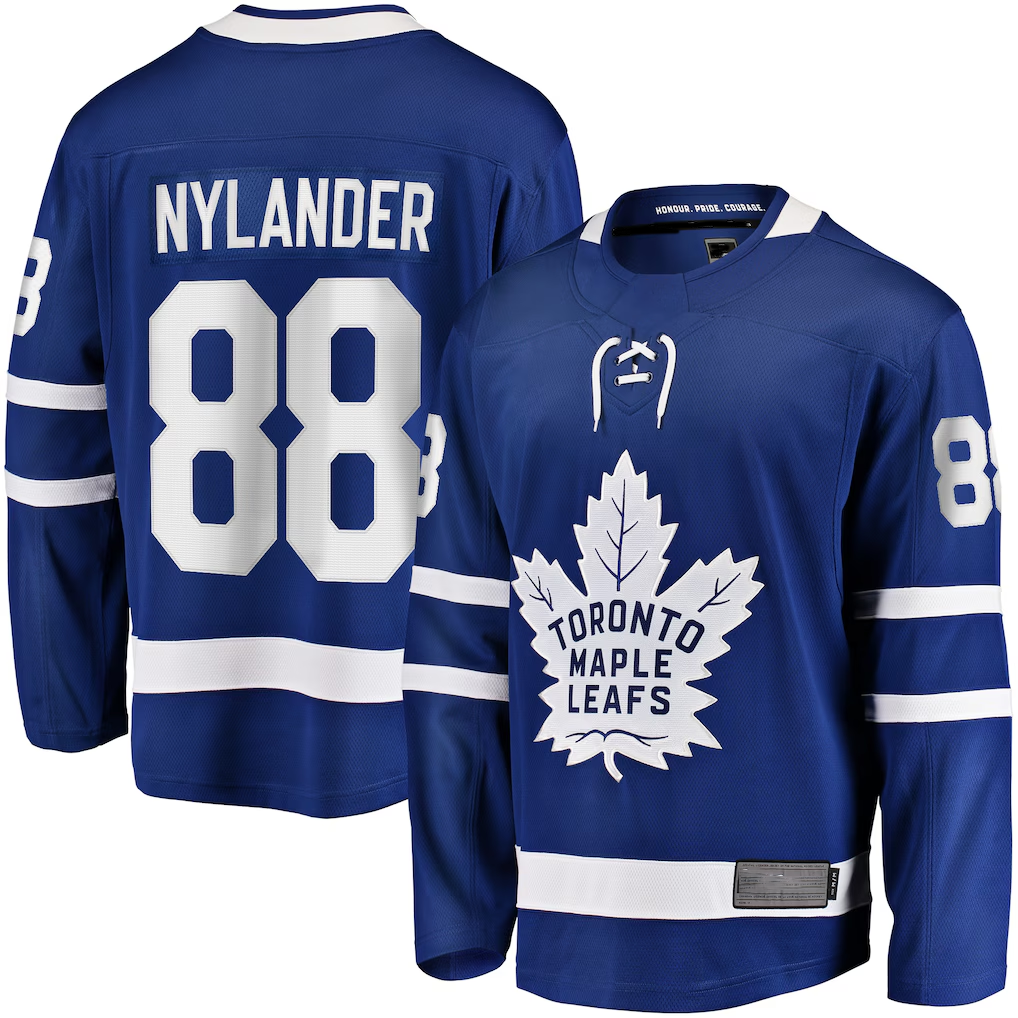 Kooe T.Maple Leafs #88 William Nylander Blue Home Breakaway Player Jerseys