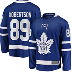 Kooe T.Maple Leafs #89 Nicholas Robertson Blue Home Premier Breakaway Player Jerseys