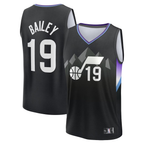 Kooe U.Jazz #19 Ace Bailey Fanatics Black 2025 Draft First Round Pick Fast Break Replica Jerseys - Statement Edition