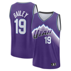 Kooe U.Jazz #19 Ace Bailey Fanatics Purple Fast Break Replica Jerseys - Icon Edition