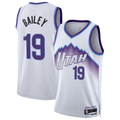 Kooe U.Jazz #19 Ace Bailey White Swingman Jerseys- Association Edition