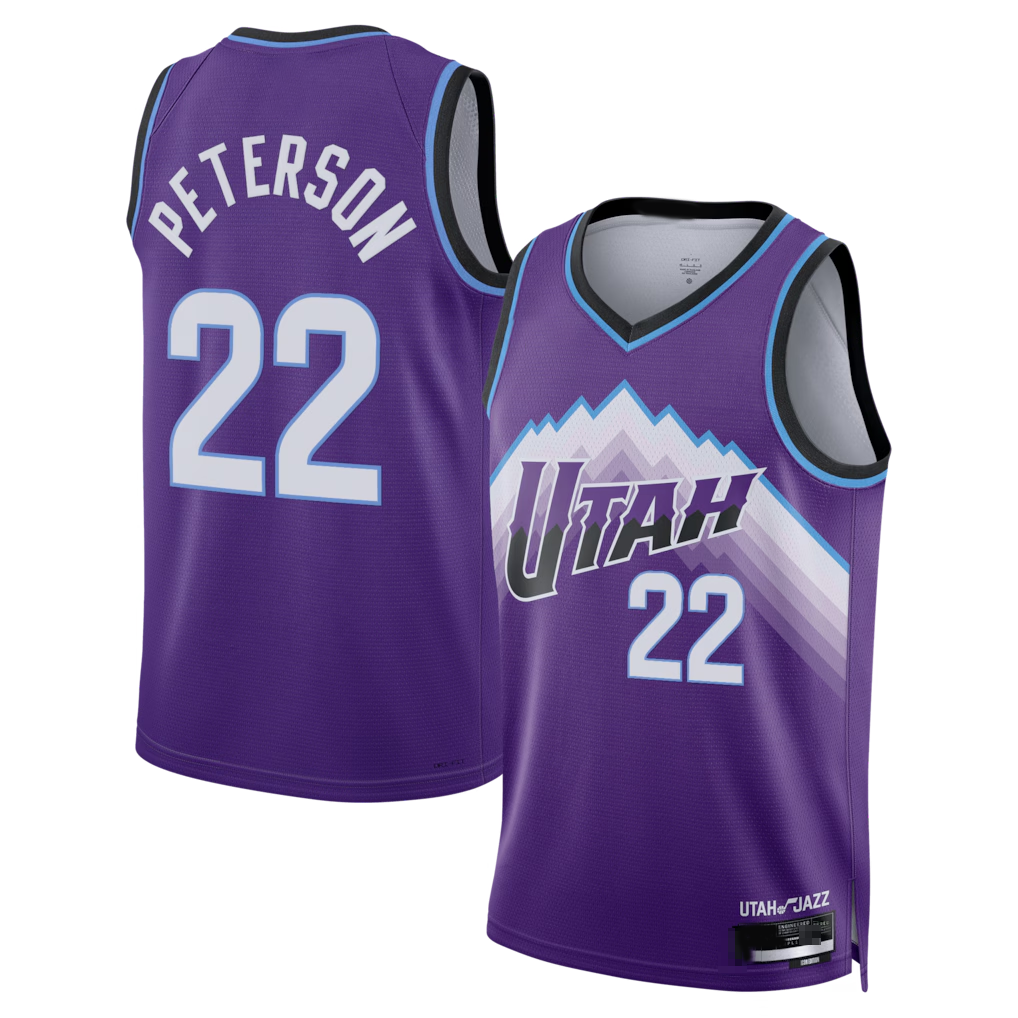 Kooe U.Jazz #22 Darryn Peterson Purple 2026 Draft Swingman Jerseys - Icon Edition
