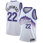 Kooe U.Jazz #22 Kyle Filipowski White Swingman Jerseys - Association Edition