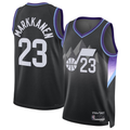 Kooe U.Jazz #23 Lauri Markkanen Black 2024-2025 Swingman Jerseys - Statement Edition