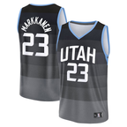Kooe U.Jazz #23 Lauri Markkanen Fanatics Black 2025-2026 City Edition Fast Break Jerseys