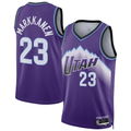 Kooe U.Jazz #23 Lauri Markkanen Purple Swingman Jerseys - Icon Edition