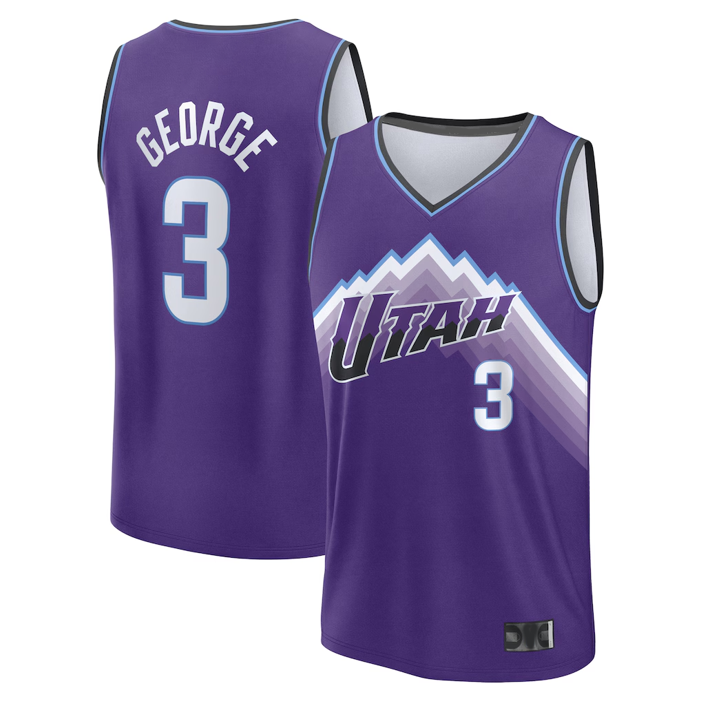 Kooe U.Jazz #3 Keyonte George Fanatics Purple Fast Break Jerseys - Icon Edition