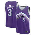 Kooe U.Jazz #3 Keyonte George Fanatics Purple Fast Break Replica Jerseys - Icon Edition