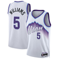 Kooe U.Jazz #5 Cody Williams White Swingman Jerseys - Association Edition