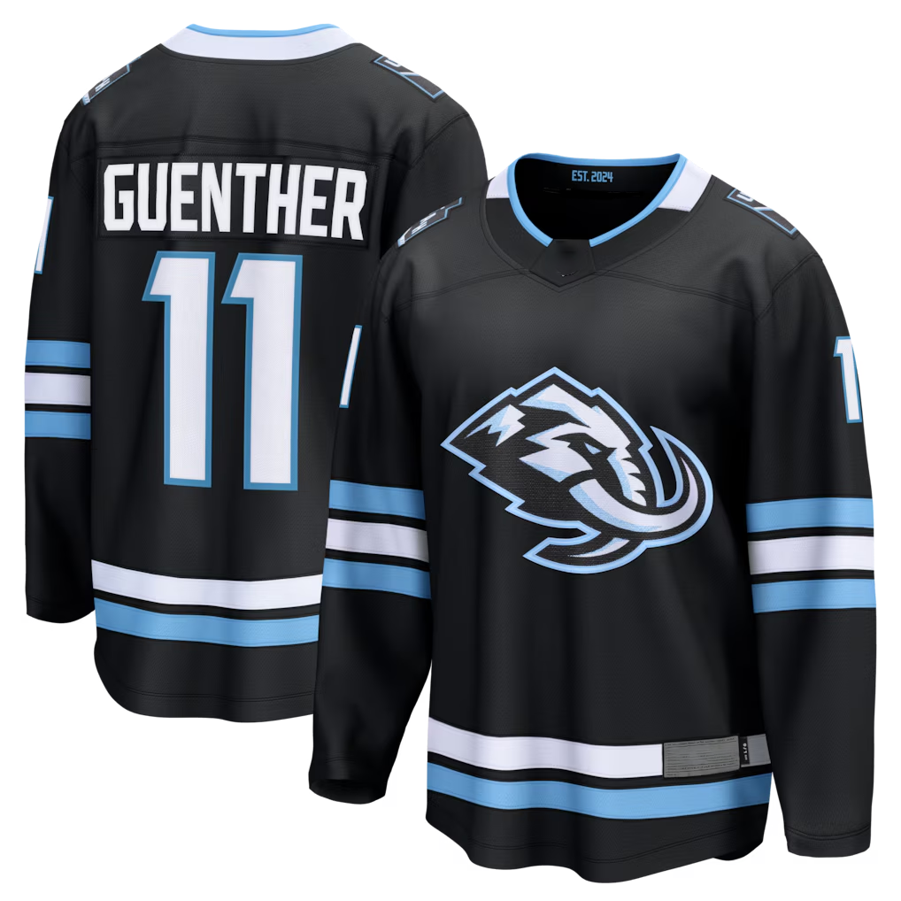 Kooe U.Mammoth #11 Dylan Guenther Black Home Breakaway Player Jerseys