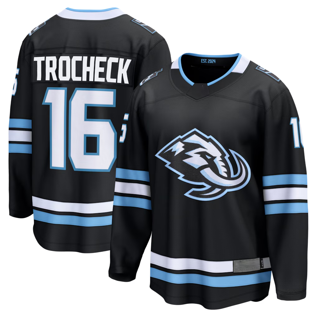 Kooe U.Mammoth #16 Vincent Trocheck Black Home Breakaway Jerseys