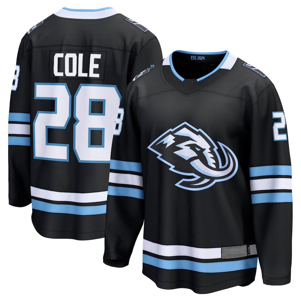 Kooe U.Mammoth #28 Ian Cole Black Home Breakaway Player Jerseys