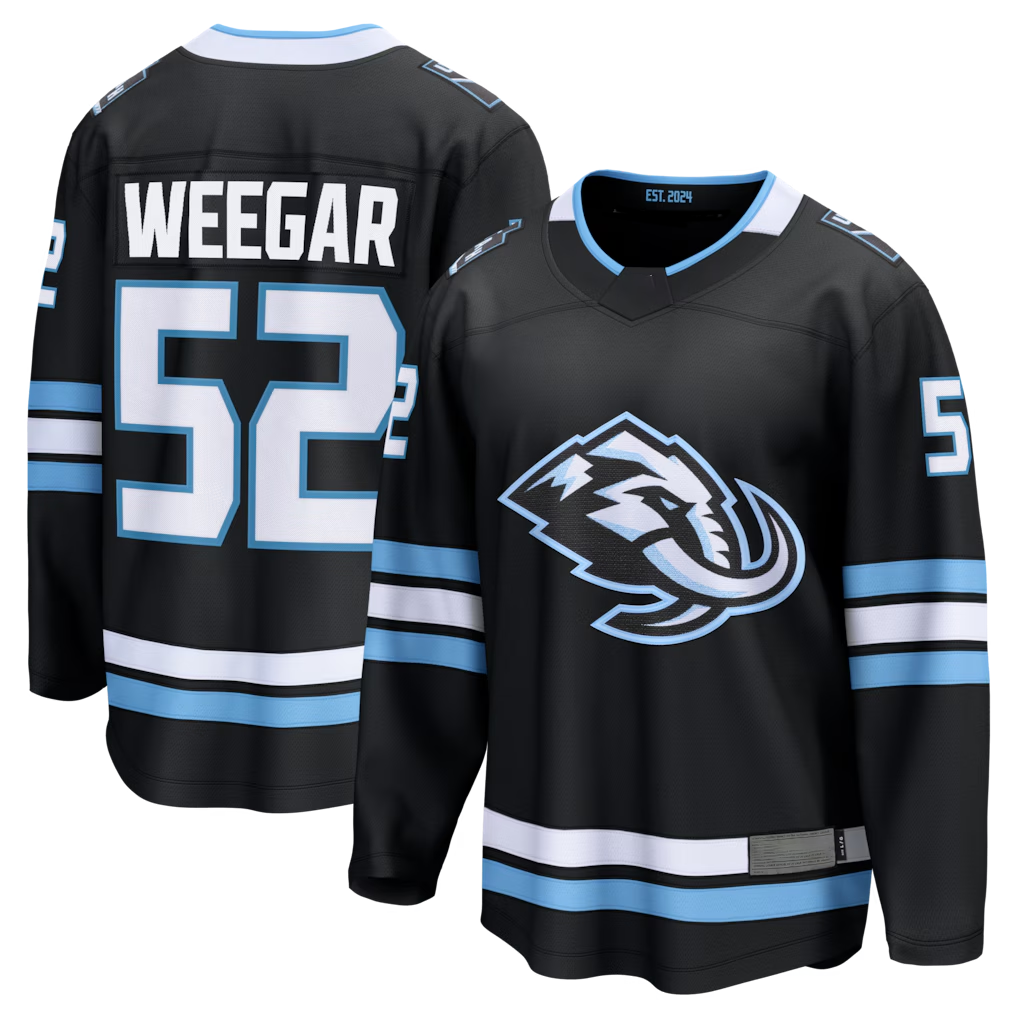 Kooe U.Mammoth #52 MacKenzie Weegar Black Home Breakaway Jerseys