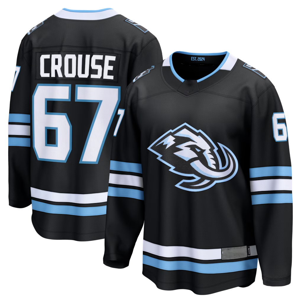 Kooe U.Mammoth #67 Lawson Crouse Black Home Breakaway Player Jerseys