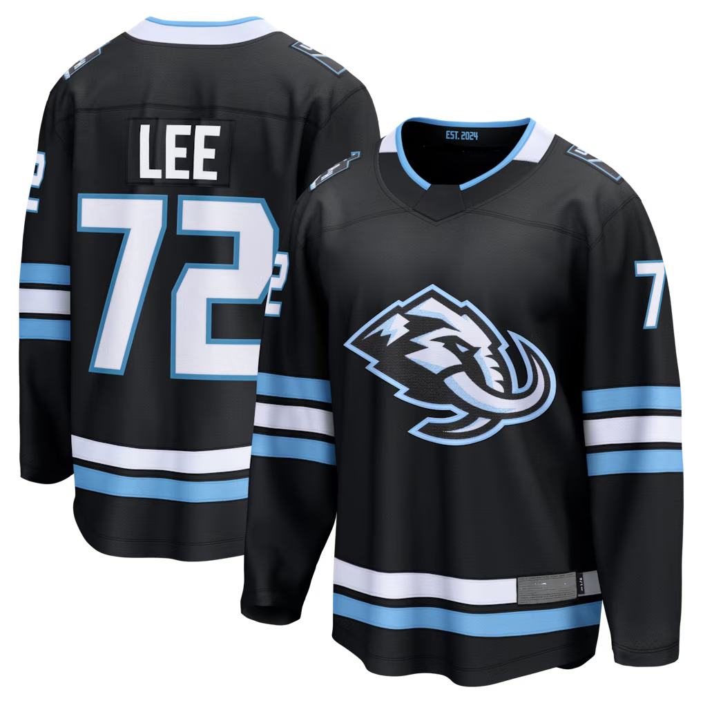 Kooe U.Mammoth #72 Anders Lee Black Home Breakaway Jerseys