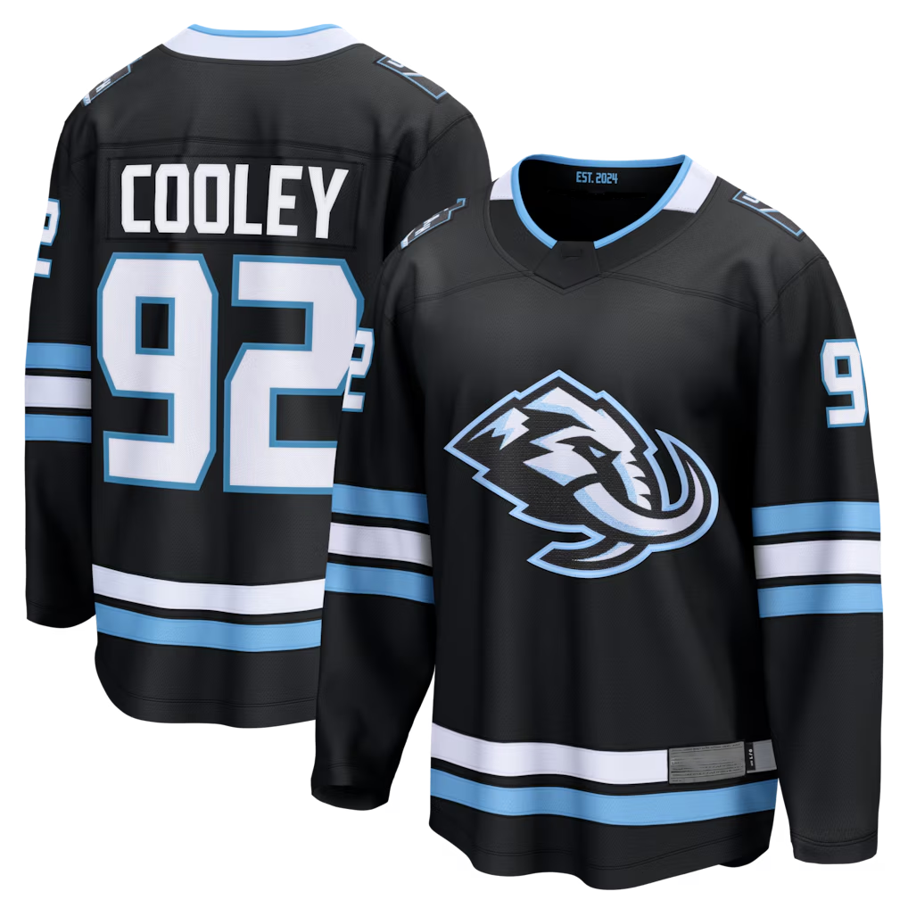 Kooe U.Mammoth #92 Logan Cooley Black Home Breakaway Jerseys