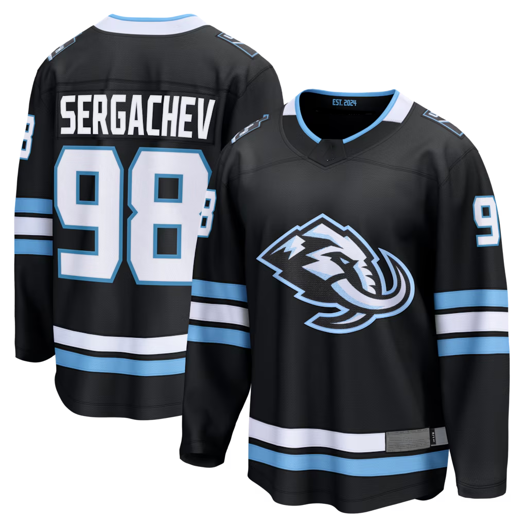 Kooe U.Mammoth #98 Mikhail Sergachev Black Home Breakaway Player Jerseys