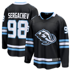 Kooe U.Mammoth #98 Mikhail Sergachev Black Home Breakaway Player Jerseys