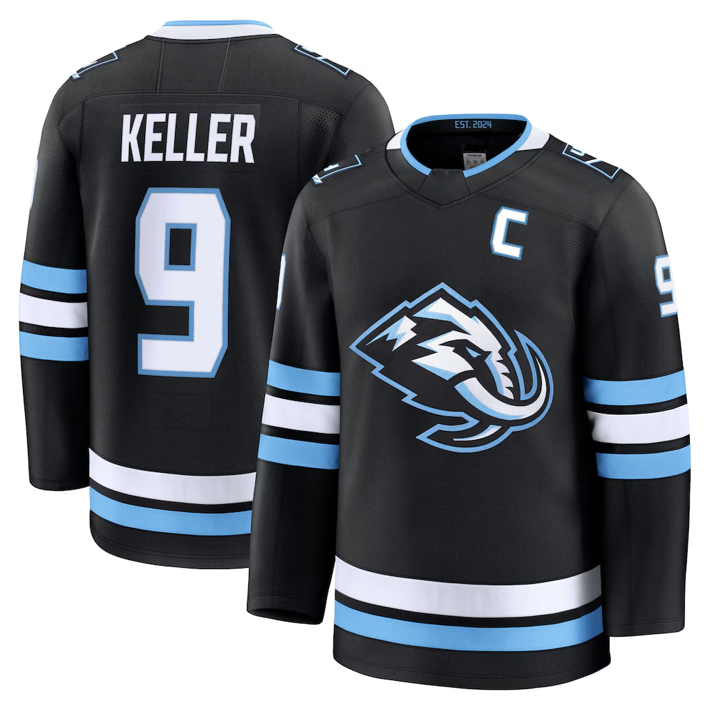 Kooe U.Mammoth #9 Clayton Keller Black Home Premium Player Jerseys