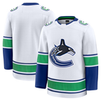 Kooe V.Canucks White Away Premium Jerseys