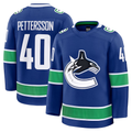 Kooe V.Canucks #40 Elias Pettersson Blue Home Premium Jerseys
