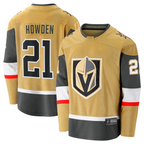 Kooe V.Golden Knights #21 Brett Howden Gold Home Premier Breakaway Player Jerseys