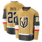 Kooe V.Golden Knights #22 Cole Smith Gold Home Breakaway Jerseys