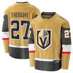 Kooe V.Golden Knights #27 Shea Theodore Gold Home Breakaway Jerseys