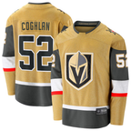 Kooe V.Golden Knights #52 Dylan Coghlan Gold Home Breakaway Jerseys
