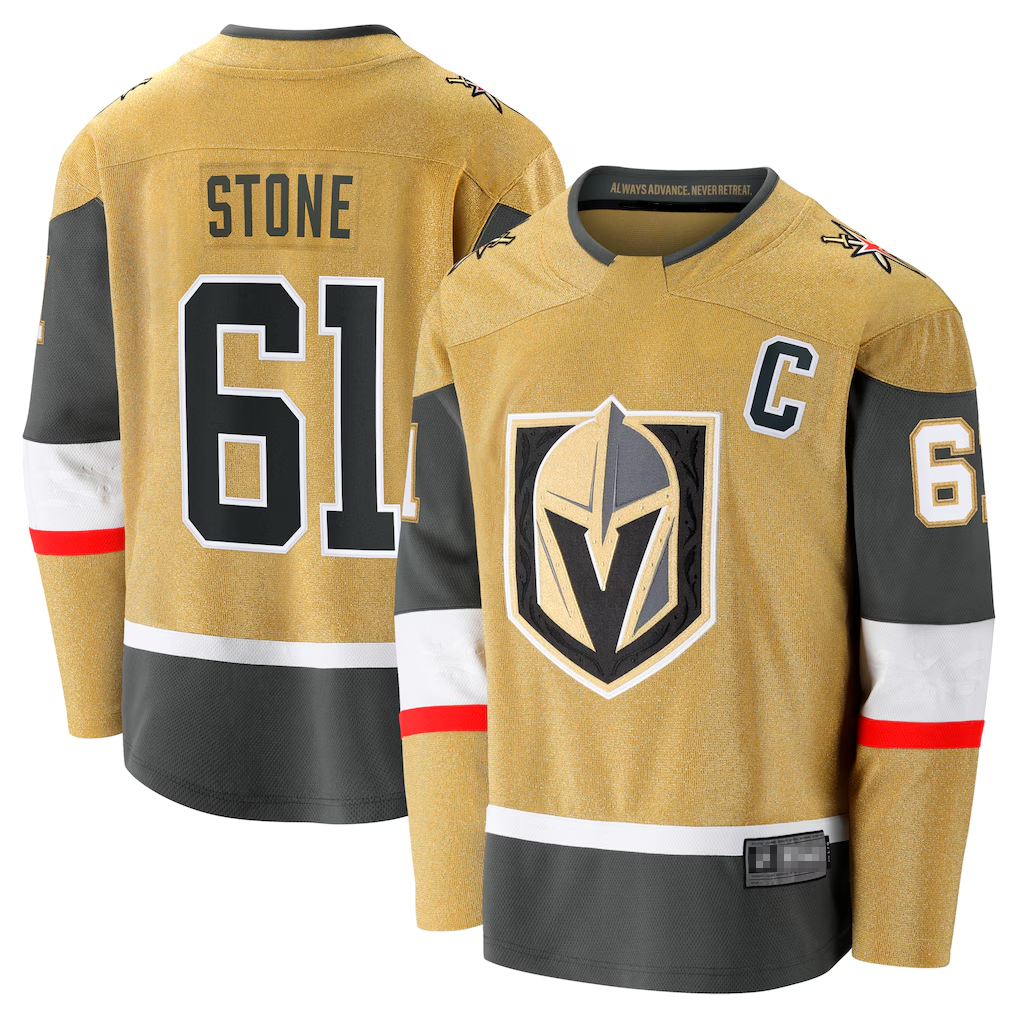 Kooe V.Golden Knights #61 Mark Stone Gold Home Breakaway Jerseys