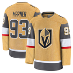 Kooe V.Golden Knights #93 Mitch Marner Gold Home Premium Jerseys