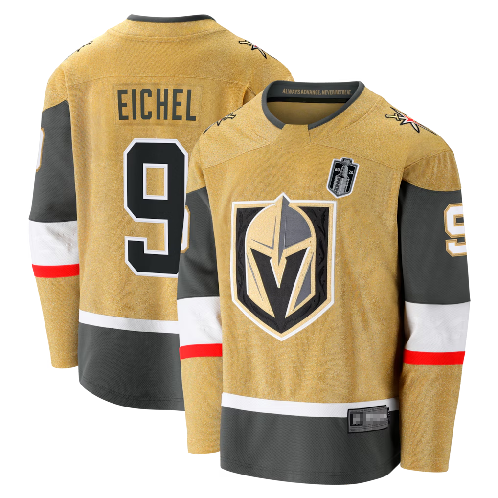 Kooe V.Golden Knights #9 Jack Eichel Gold 2026 Stanley Cup Final Breakaway Jerseys