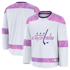 Kooe W.Capitals White 2024 Hockey Fights Cancer Practice Jerseys
